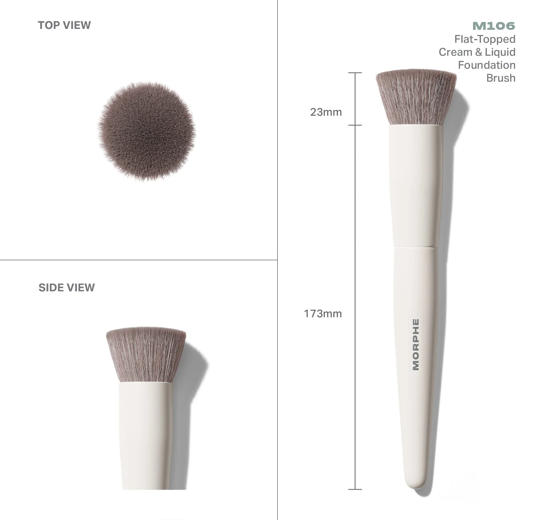 M106 Flat-Topped Foundation Brush - Image 4