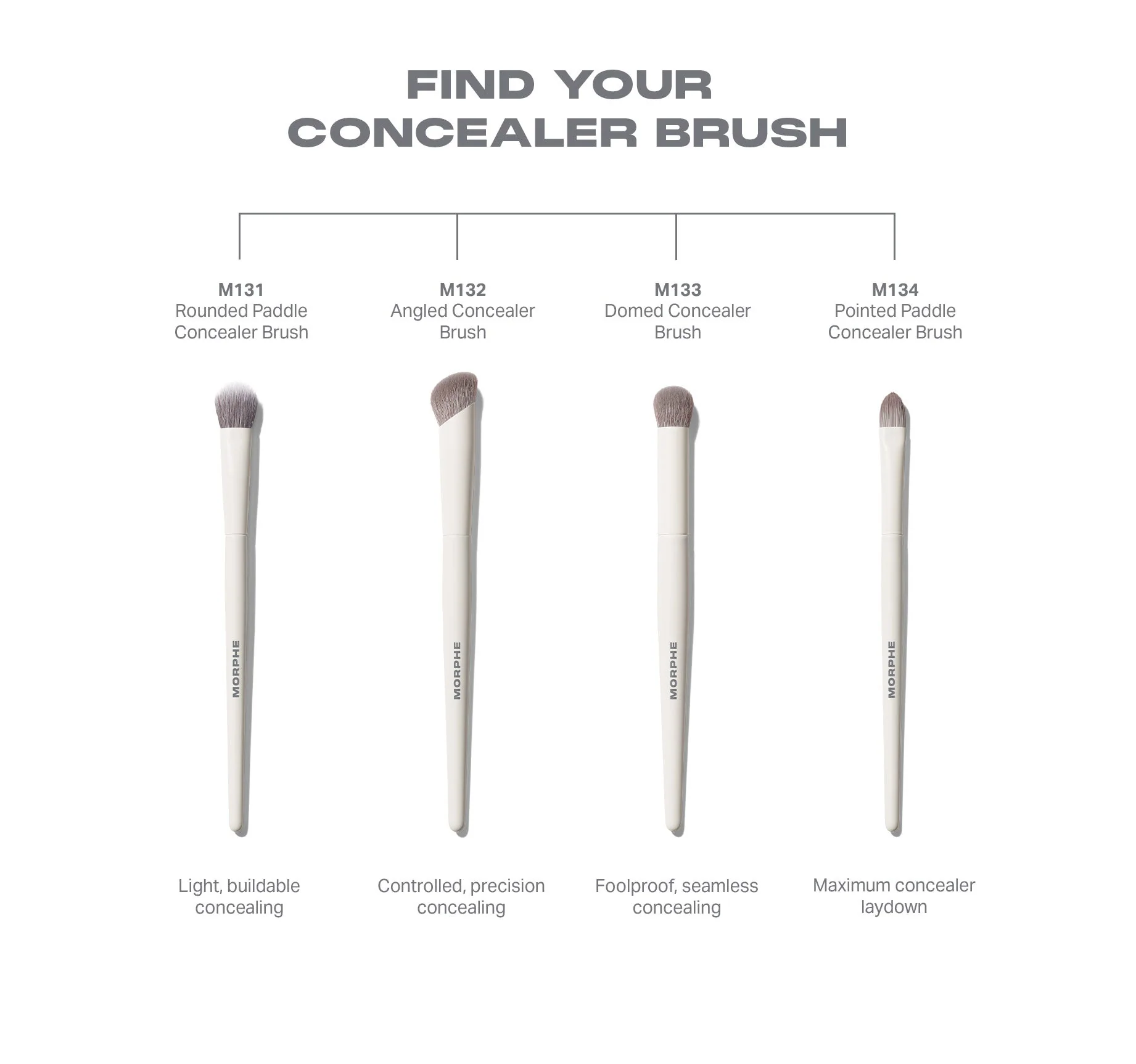 M132 Angled Concealer Brush - Image 5