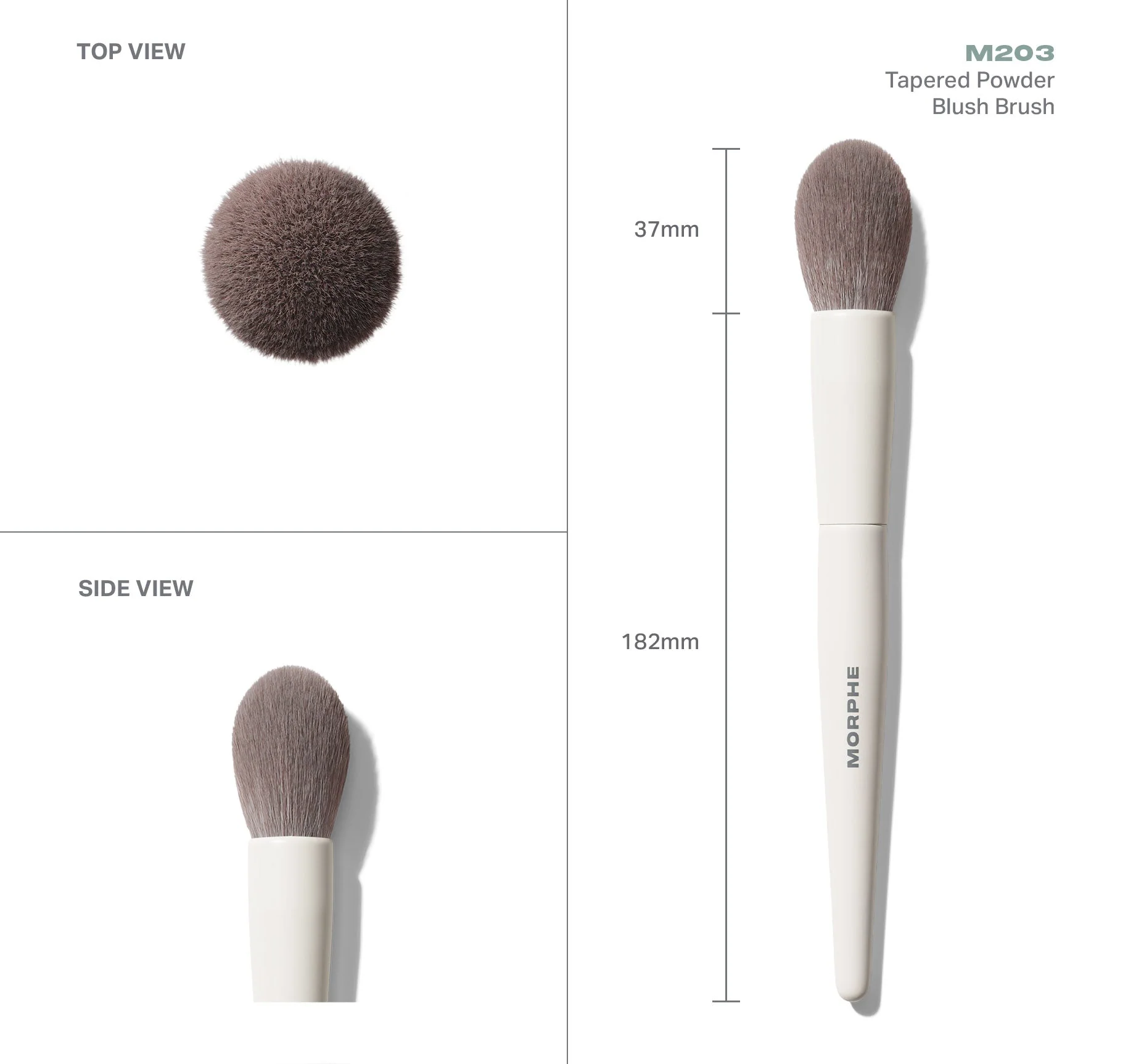M203 Tapered Powder Blush Brush - Image 4