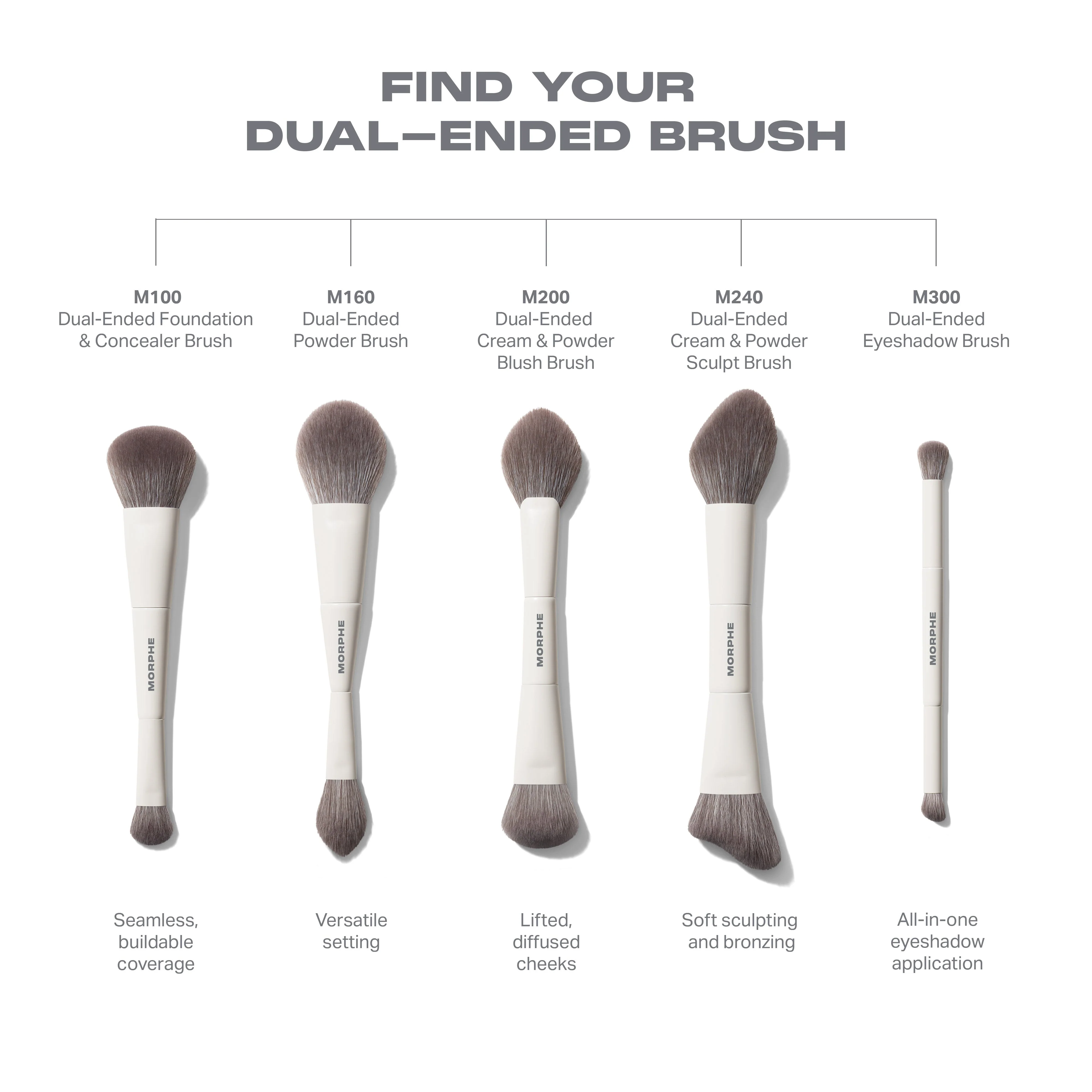 M300 Dual-Ended Eyeshadow Brush - Image 6